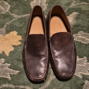 Tod's Dark Brown Leather Loafers
